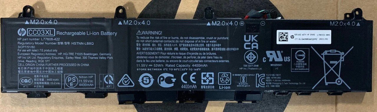 BATTERIE HP CC03XL, HSTNN-DB9Q, HSTNN-LB8Q
